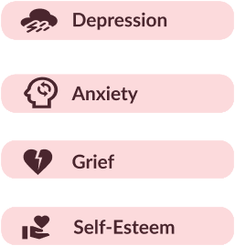 Depression, anxiety, grief, self-esteem