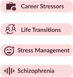 Career stressors, life transitions, stress management, schizophrenia